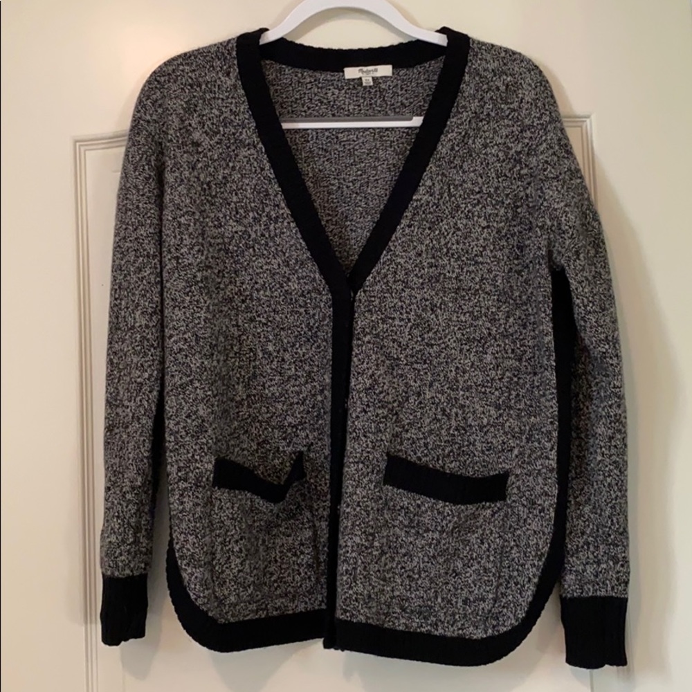 Madewell Grey Cardigan Sweater